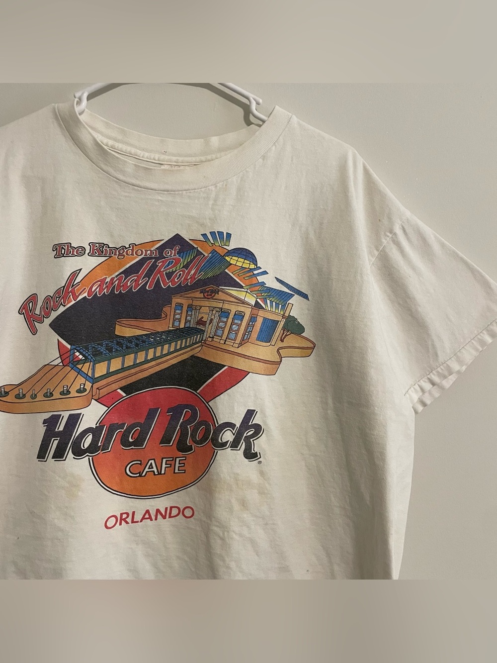 Vintage Hard Rock Cafe Rock and Roll Graphic Tee Single Stitch Size XL